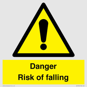 Danger Risk of falling